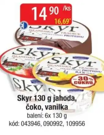 Qanto Skyr jahoda, čoko, vanilka nabídka