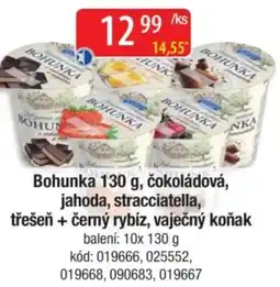 Qanto Bohunka, čokoládová, jahoda, stracciatella, třešeň + černý rybíz, vaječný koňak nabídka