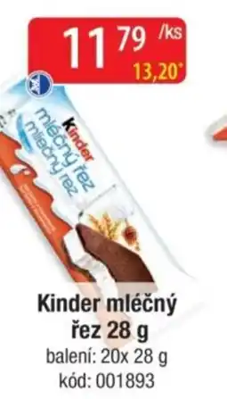 Qanto Kinder mléčný řez nabídka