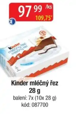 Qanto Kinder mléčný řez nabídka