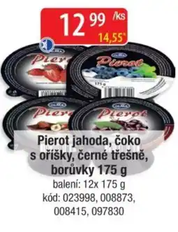Qanto Pierot jahoda, čoko s oříšky, černé třešně, borůvky nabídka