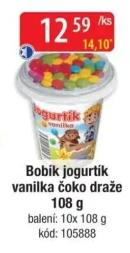 Qanto Bobík jogurtík vanilka čoko draže nabídka