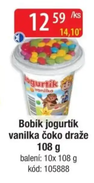 Qanto Bobík jogurtík vanilka čoko draže nabídka