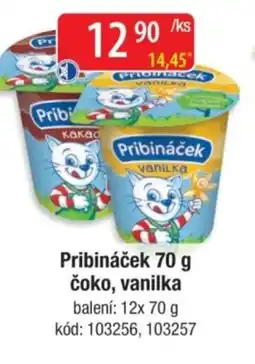 Qanto Pribináček čoko, vanilka nabídka