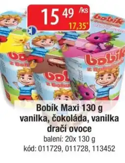 Qanto Bobík Maxi vanilka, čokoláda, vanilka dračí ovoce nabídka