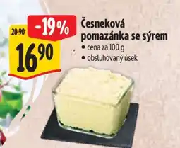 Albert Česneková pomazánka se sýrem nabídka