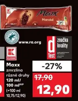 Kaufland Maxx zmrzlina nabídka