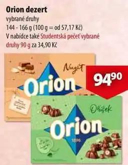 CBA Orion dezert nabídka
