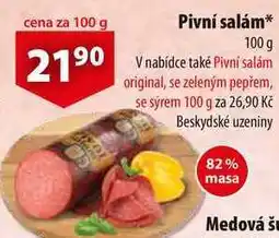 CBA Pivní salám nabídka