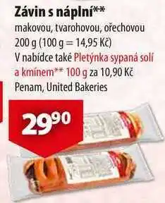 CBA Závin s náplní nabídka