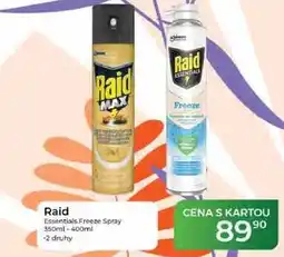Tamda Foods Raid Essentials Freeze Spray nabídka