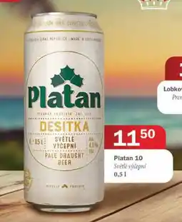 Tamda Foods Platan 10 Světlé výčepní 0,51 nabídka