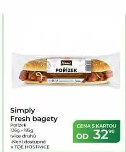 Tamda Foods Simply Fresh bagety Pořizek 136g-195g nabídka