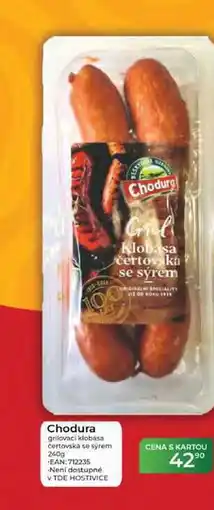 Tamda Foods Chodura grilovací klobása čertovská se sýrem nabídka
