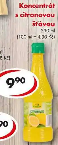 CBA Koncentrát s citronovou šťáνου nabídka