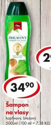 CBA Šampon na vlasy nabídka