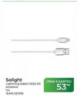 Tamda Foods Solight Lightning kabel USB2.0A konektor nabídka