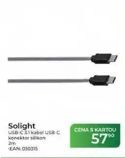 Tamda Foods Solight USB-C 3.1 kabel USB-C konektor silikon 2m nabídka