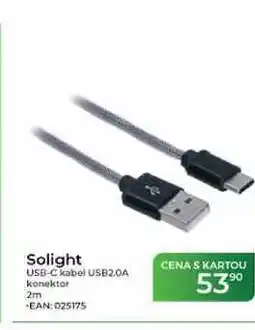 Tamda Foods Solight USB-C kabel USB2.0A konektor 2m nabídka