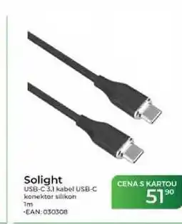 Tamda Foods Solight USB-C 3.1 kabel USB-C konektor silikon 1m nabídka