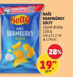 Penny Market Naše brambůrky solty nabídka