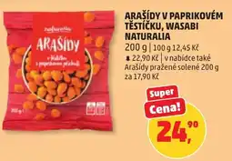 Penny Market Arašídy v paprikovém těstíčku, wasabi naturalia nabídka