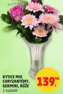 Penny Market Kytice mix chryzantémy, germini, růže nabídka