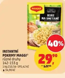 Penny Market Instantní pokrmy maggi nabídka