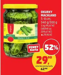 Penny Market Okurky machland 5-8 cm nabídka
