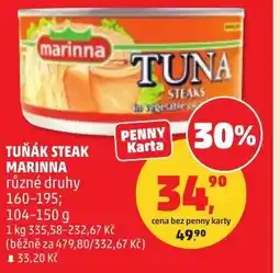 Penny Market Tuňák steak marinna nabídka