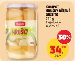 Penny Market Kompot hrušky dělené gustito nabídka