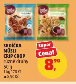 Penny Market Srdíčka müsli crip crop nabídka