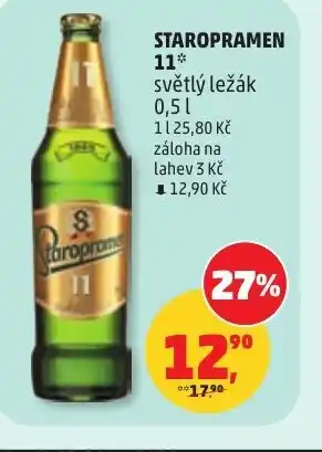 Penny Market Staropramen 11 světlý ležák nabídka