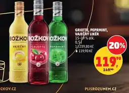 Penny Market Griotte, peprmint, vaječný likér nabídka