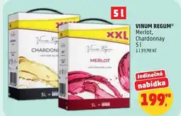 Penny Market Vinum regum Merlot, Chardonnay nabídka