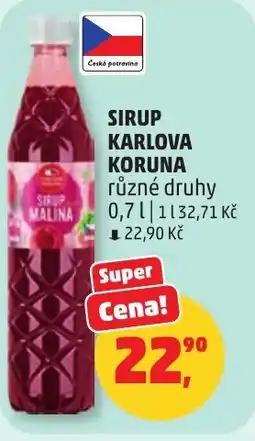 Penny Market Sirup karlova koruna nabídka