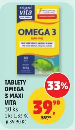 Penny Market Tablety omega 3 maxi vita nabídka
