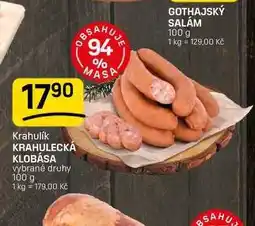 Flop KRAHULECKÁ KLOBÁSA vybrané druhy nabídka