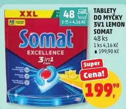 Penny Market Tablety do myčky 3v1 lemon somat nabídka