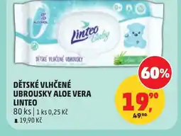 Penny Market Dětské vlhčené ubrousky aloe vera linteo nabídka
