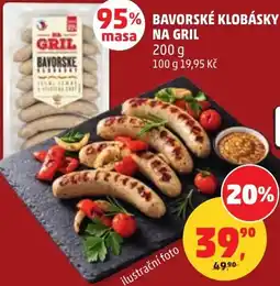 Penny Market Bavorské klobásky na gril nabídka
