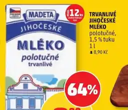 Penny Market Madeta Trvanlivé jihočeské mléko nabídka