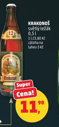 Penny Market Krakonoš světlý ležák nabídka