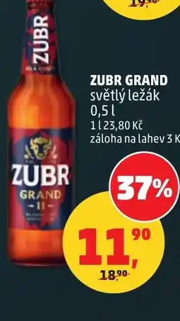 Penny Market Zubr grand světlý ležák nabídka