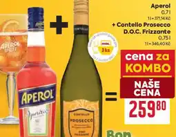 Billa Aperol + Contello Prosecco D.O.C. Frizzante nabídka