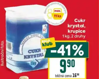 Cukr krystal, krupice