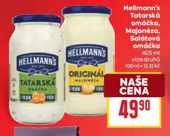 Billa Hellmann's Tatarská omáčka, Majonéza, Salátová omáčka nabídka