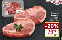 Billa Vepřová krkovice steak nabídka
