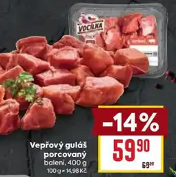 Billa Vepřový guláš porcovaný nabídka