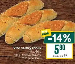 Billa Vita selský rohlík nabídka
